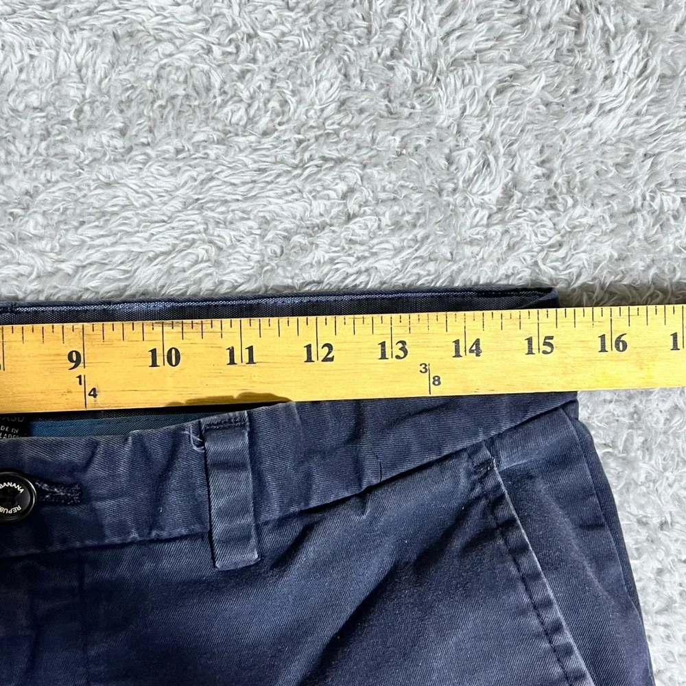 Banana Republic Aiden Chino Mens 31x30 Navy Blue Slim Fit Cotton Twill Pants